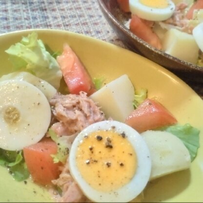 朝ご飯に作らせて頂きました♪手軽なのに栄養バランスもよく、彩りまで素敵❢気に入らないわけがない♡ありがとうございま〜す(⁎˃ᴗ˂⁎)